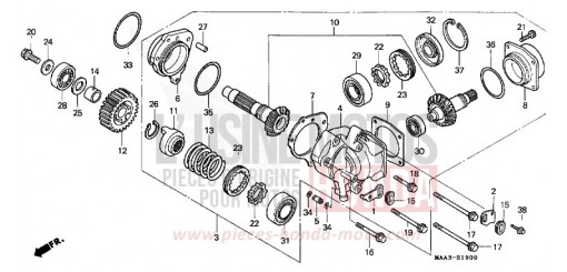 ARBRE TRANSVERSAL VT1100C2V de 1997